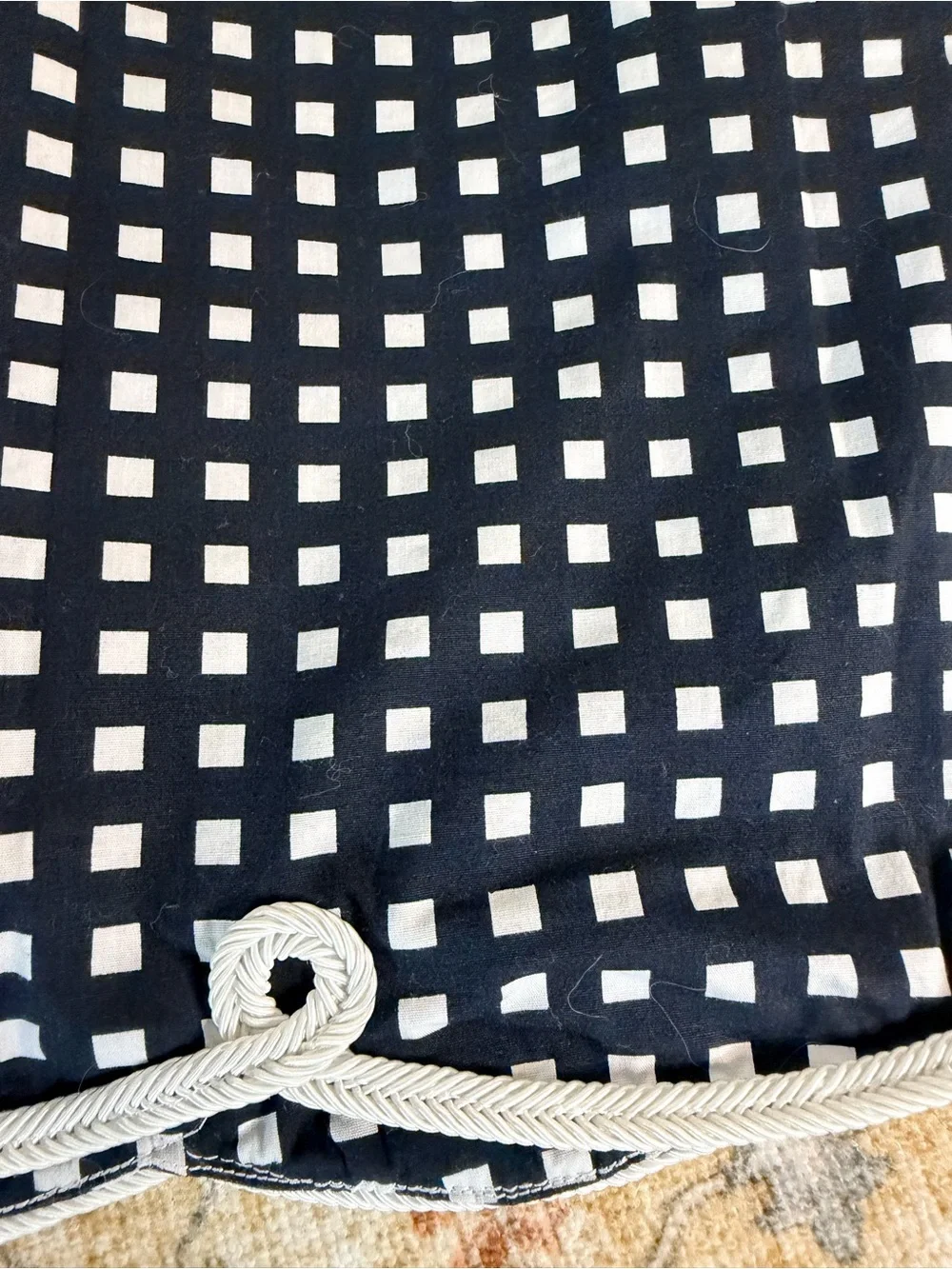 Golftini gingham golf skirt with white trim